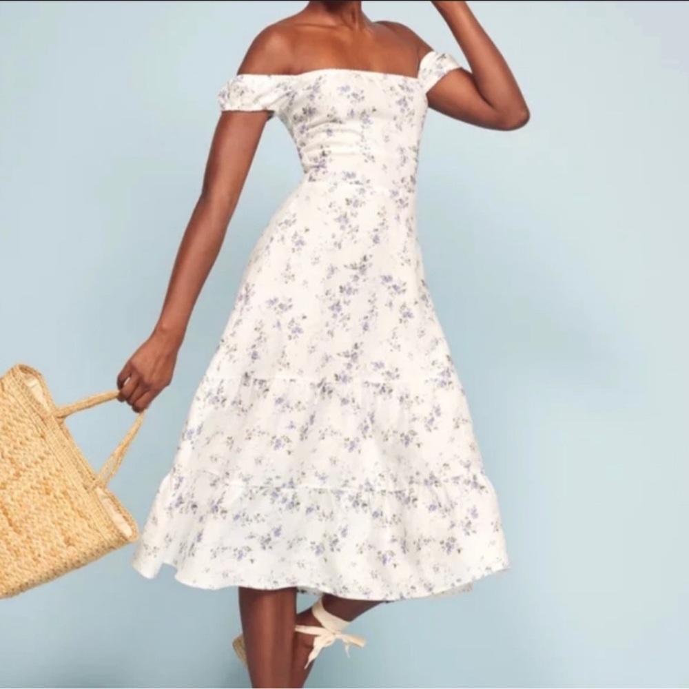 Reformation Toulouse Linen Dress Size 0p